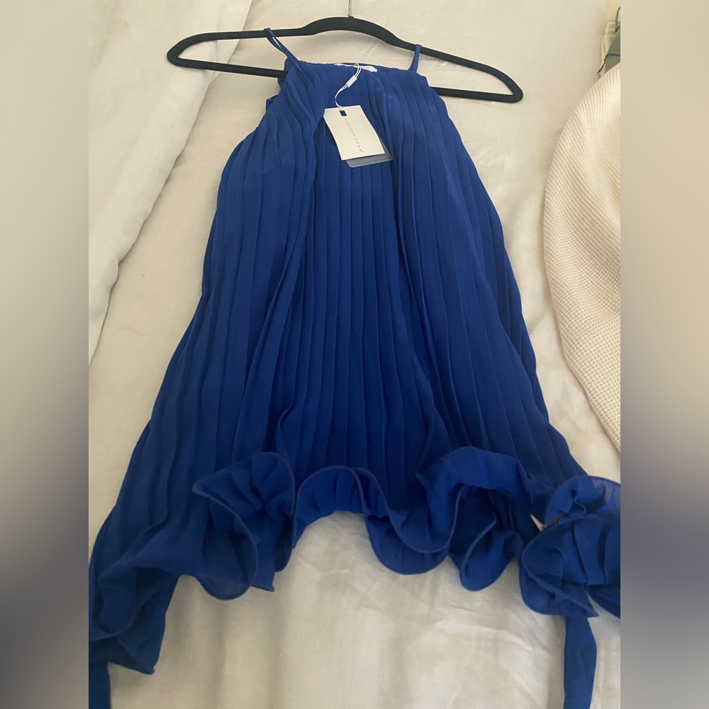 NWT Royal blue sleeveless blouse